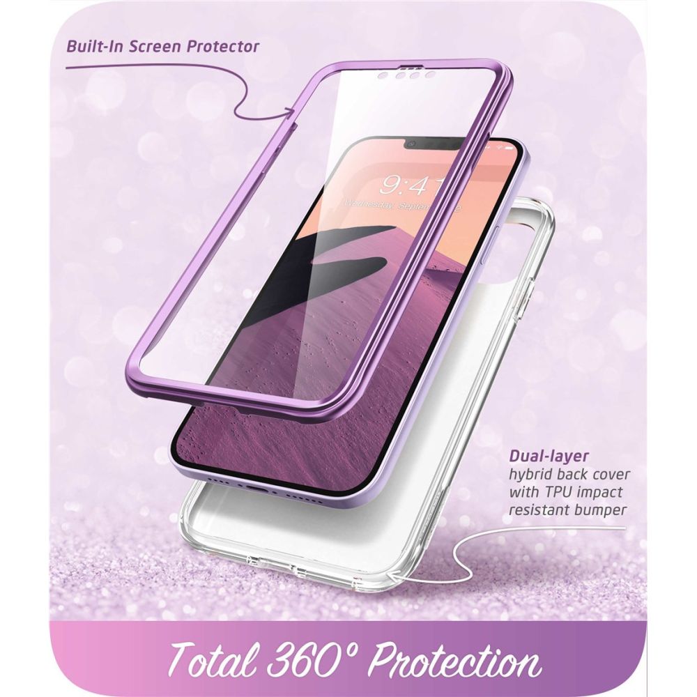 OVITEK SUPCASE COSMO IPHONE 14 PLUS MARMOR PURPURNI