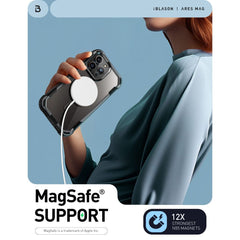 OVITEK SUPCASE IBLSN ARES MAG MAGSAFE IPHONE 15 PRO MAX ČRN.