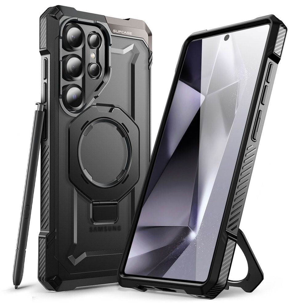 OVITEK SUPCASE UB GRIP MAG MAGSAFE GALAXY S25 ULTRA ČRN.