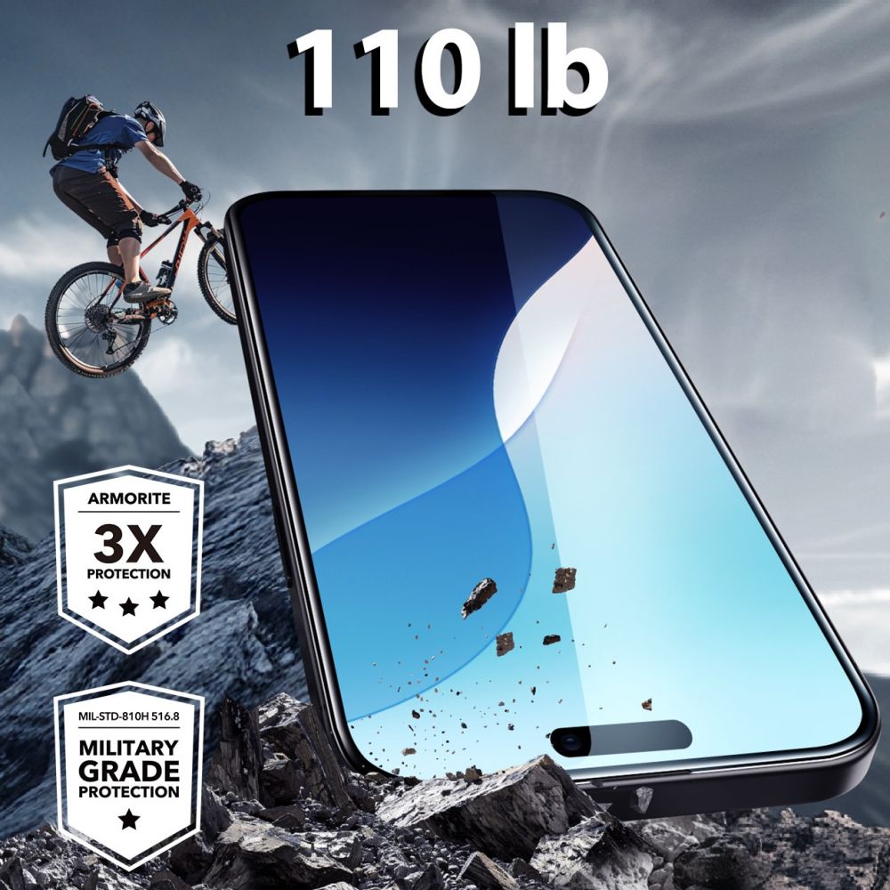 TRDNO STEKLO ESR ARMORITE IPHONE 16 PRO MAX ČRNA