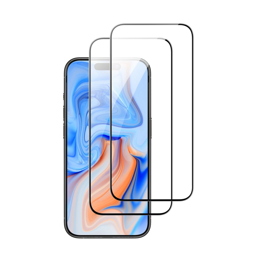OTRDJENO STEKLO ESR TEMPERED GLASS 2-PACK IPHONE 15 ČRNA