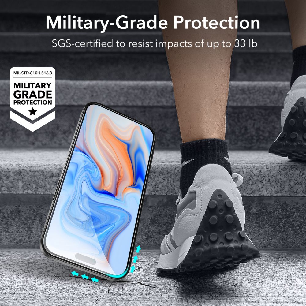 OTRDJENO STEKLO ESR TEMPERED GLASS 2-PACK IPHONE 15 ČRNA