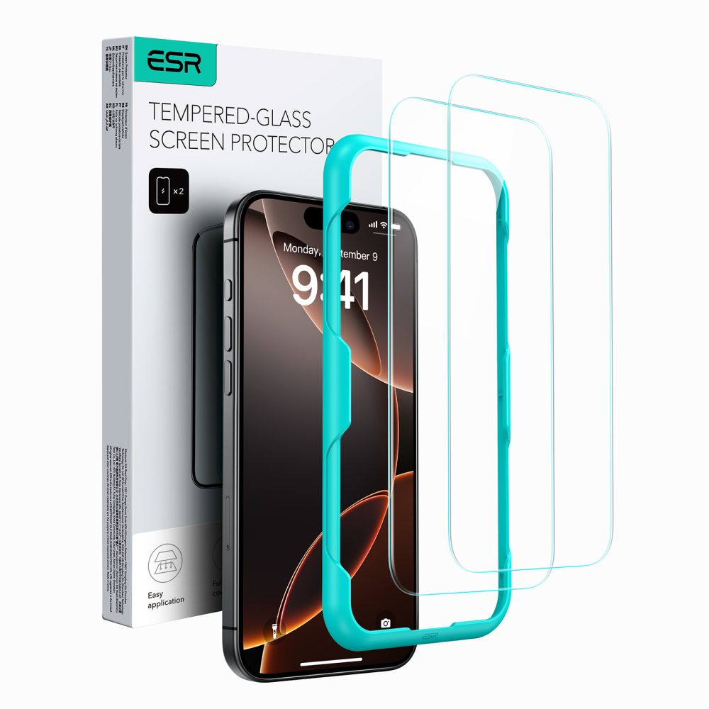 KALJENO STEKLO ESR TEMPERED GLASS 2-PACK IPHONE 16 PLUS PROZORNO