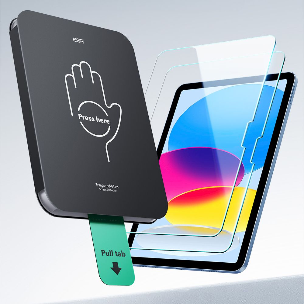 TRDNO STEKLO ESR ULTRAFIT TEMPERED GLASS 2-PACK IPAD 10.9” 10 / 2022 / 11” 11 / 2025 PROZORNO