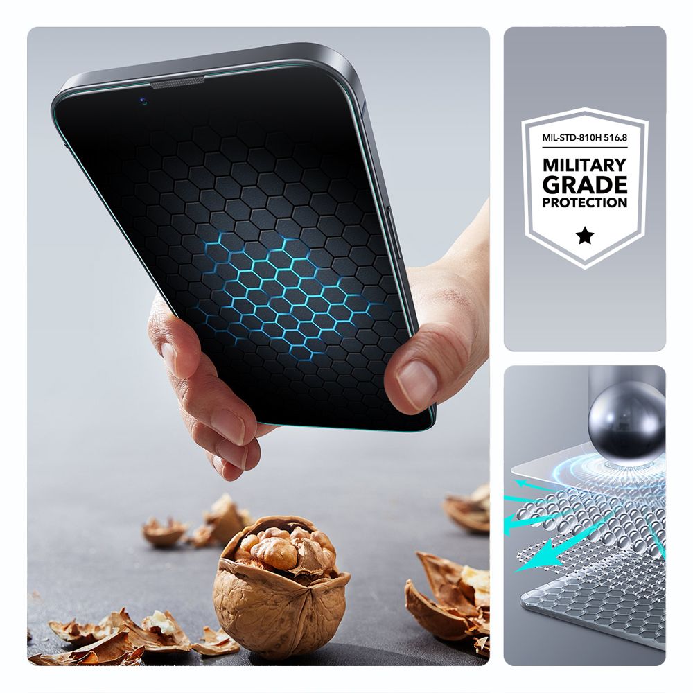 KALJENO STEKLO ESR ULTRAFIT KALJENO STEKLO 2-PACK IPHONE 13 / 13 PRO / 14 / 16E PROZORNO