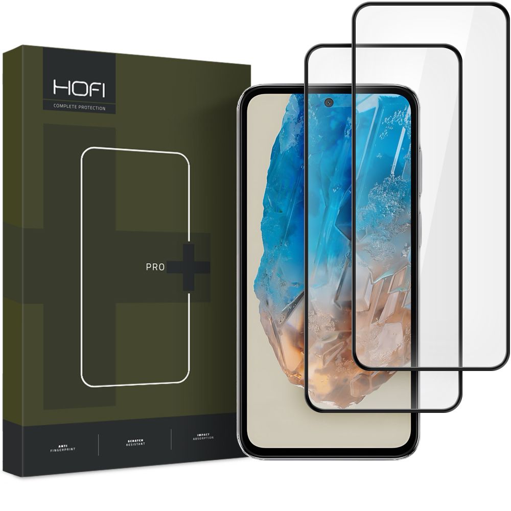 2X TRDO STEKLO HOFI GLASS PRO+ 2-PACK GALAXY M35 5G ČRNA