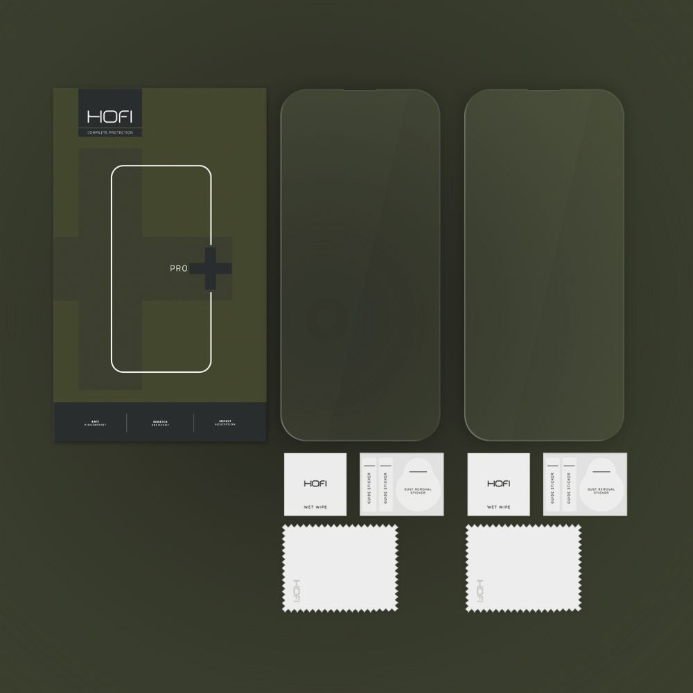 KALJENO STEKLO ZA IPHONE 16 PLUS HOFI GLASS PRO+ 2-PACK JASNO