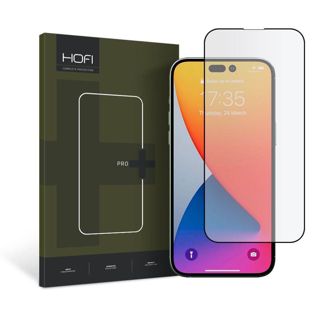 TVRDO STEKLO HOFI GLASS PRO+ IPHONE 14 PRO MAX ČRNA