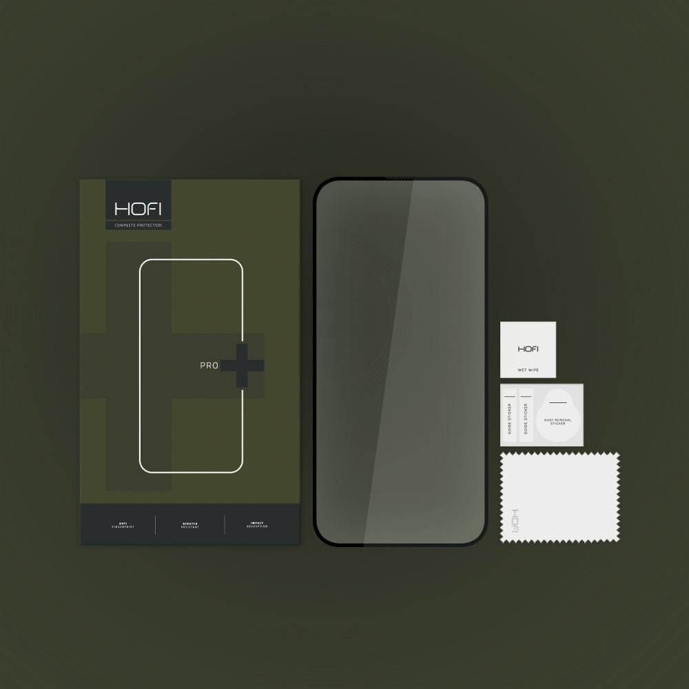 TVRDO STEKLO HOFI GLASS PRO+ IPHONE 15 PRO MAX ČRNA