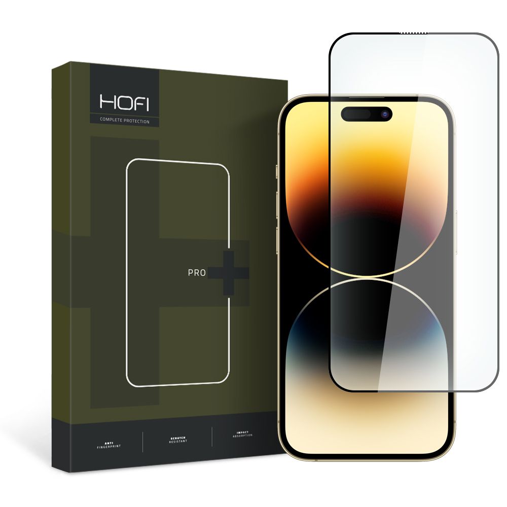 TVRDO STEKLO HOFI GLASS PRO+ IPHONE 15 PRO MAX ČRNA
