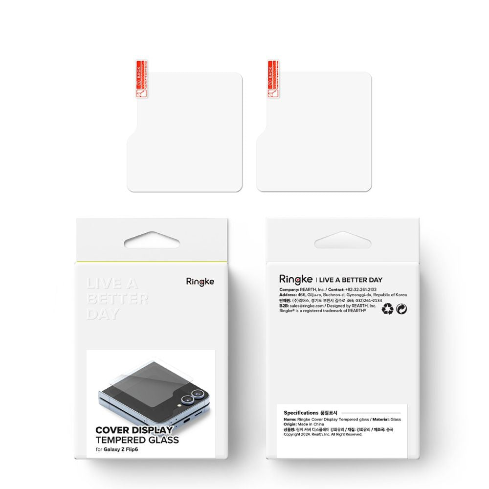 2X UTRJENO STEKLO ZA SAMSUNG GALAXY Z FLIP 6 RINGKE OVITEK ZASLONA 2-PACK JASNO