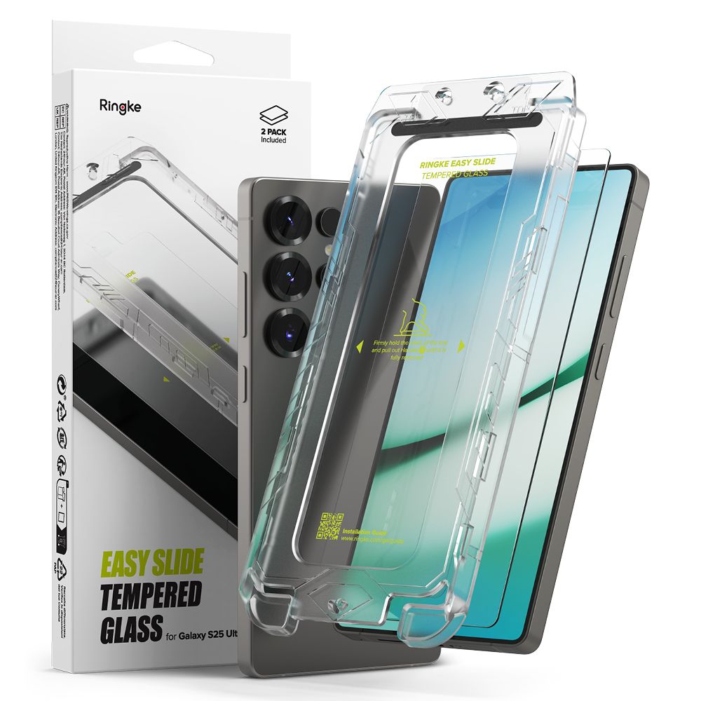 TRDNO STEKLO RINGKE EASY SLIDE 2-PACK GALAXY S25 ULTRA JASNO