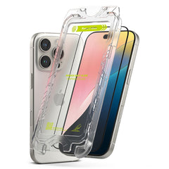 TRDNO STEKLO RINGKE EASY SLIDE 2-PACK IPHONE 16 PRO MAX ČRNA