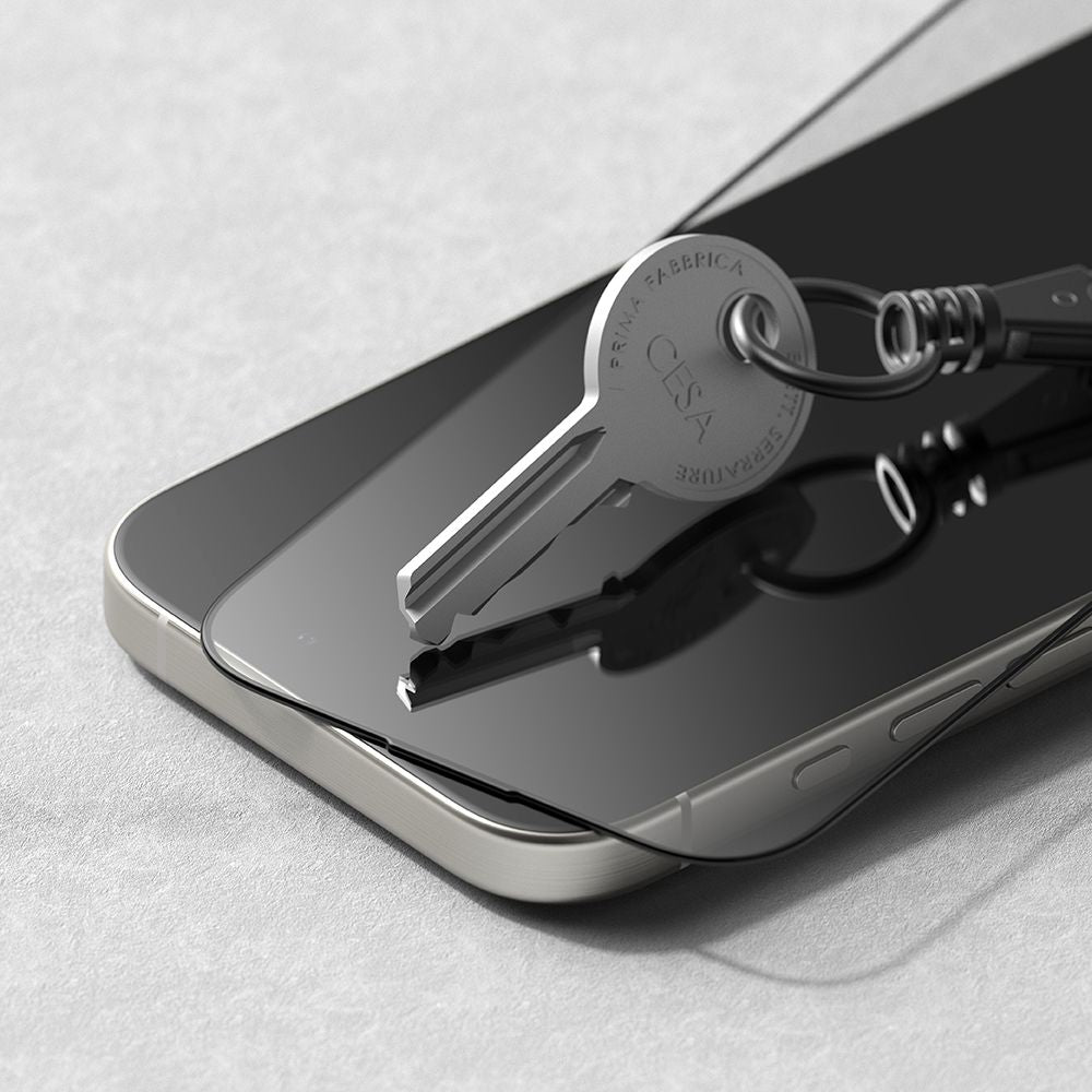 TRDNO STEKLO RINGKE EASY SLIDE 2-PACK IPHONE 16 PRO MAX ČRNA