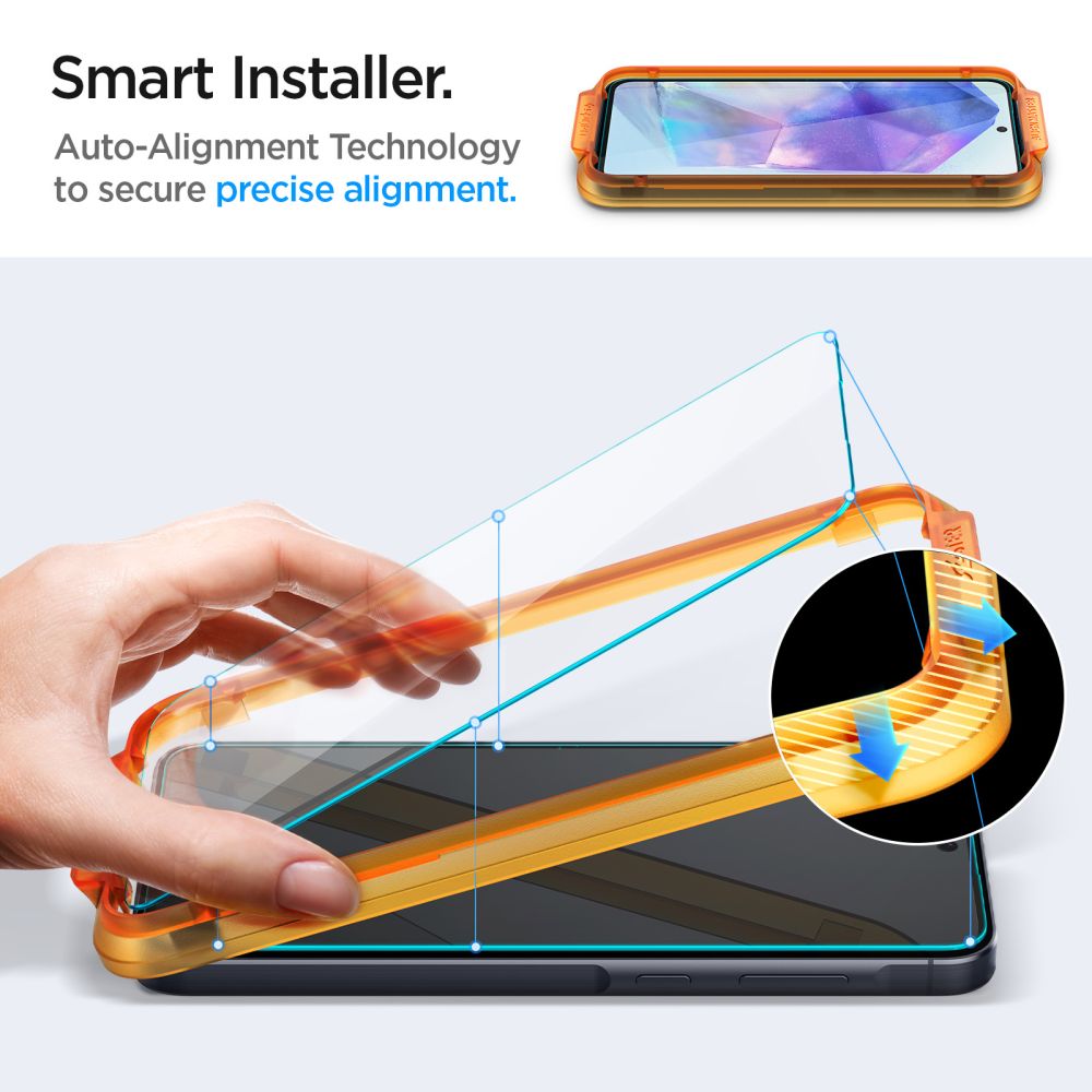 KALJENO STEKLO SPIGEN ALM GLAS.TR 2-PACK GALAXY A55 5G PROZOREN