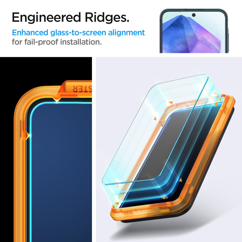 KALJENO STEKLO SPIGEN ALM GLAS.TR 2-PACK GALAXY A55 5G PROZOREN