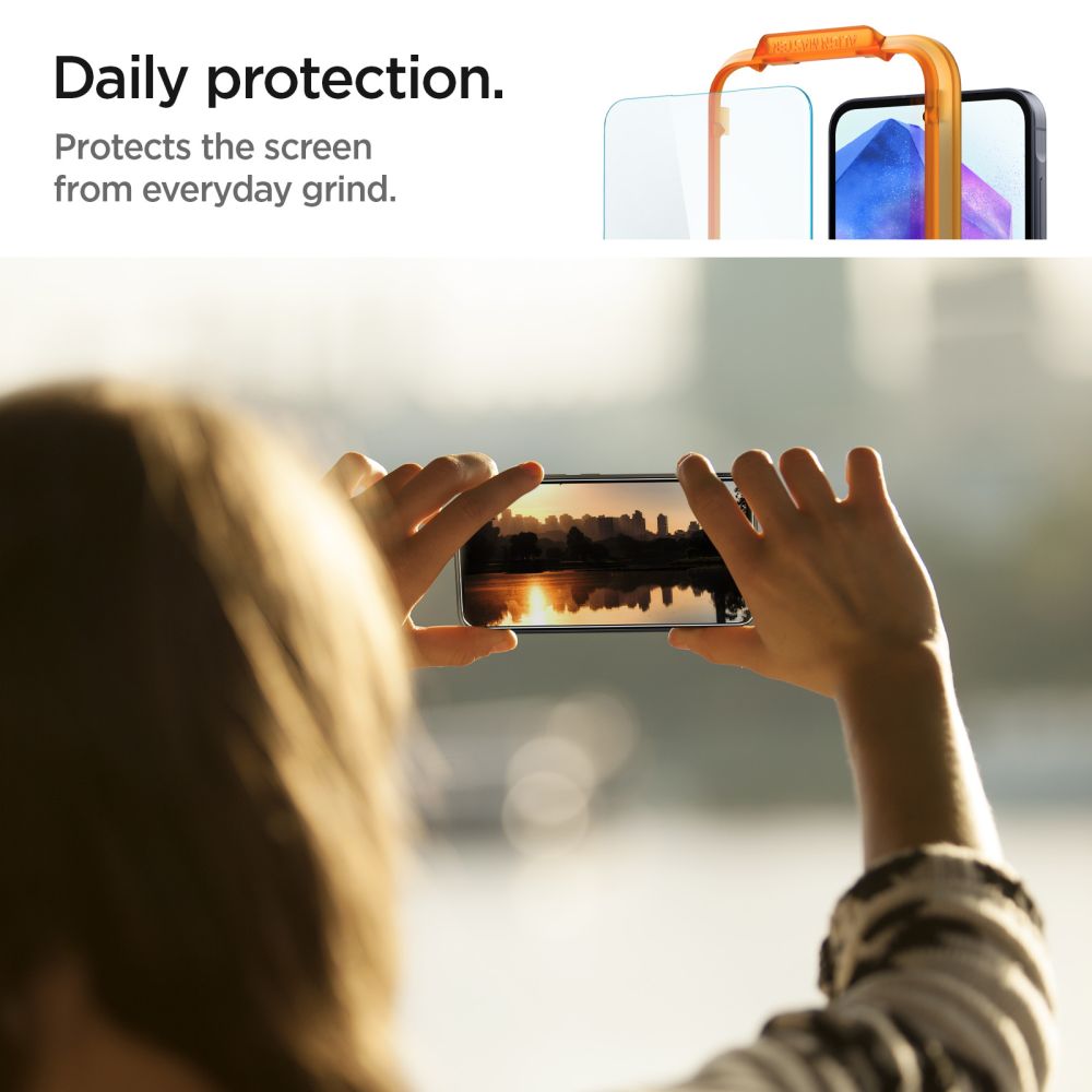 KALJENO STEKLO SPIGEN ALM GLAS.TR 2-PACK GALAXY A55 5G PROZOREN