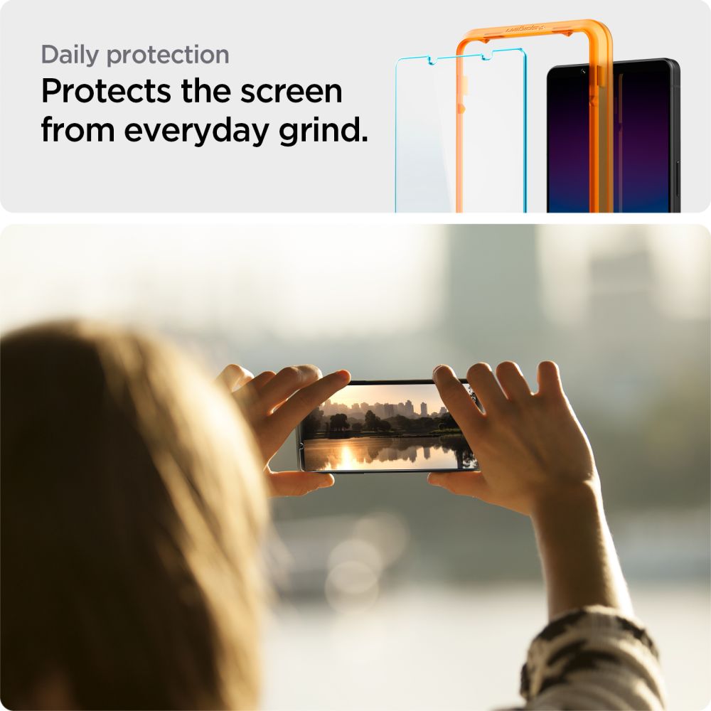 2X TRDNO STEKLO SPIGEN ALM GLAS.TR 2-PACK SONY XPERIA 1 VI PROZOREN