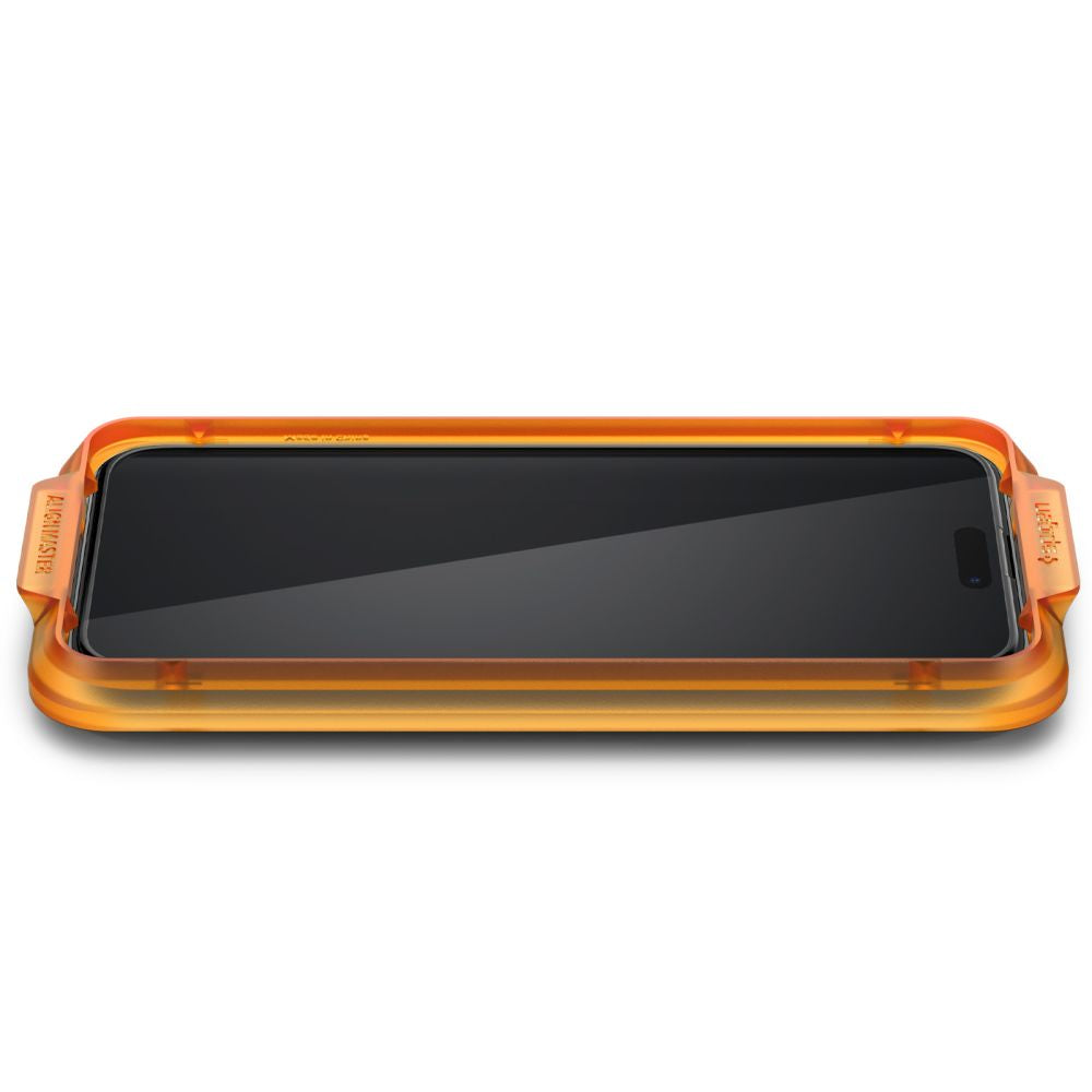 TRDNO STEKLO SPIGEN ALM GLASS FC 2-PACK IPHONE 15 PRO MAX ČRNA