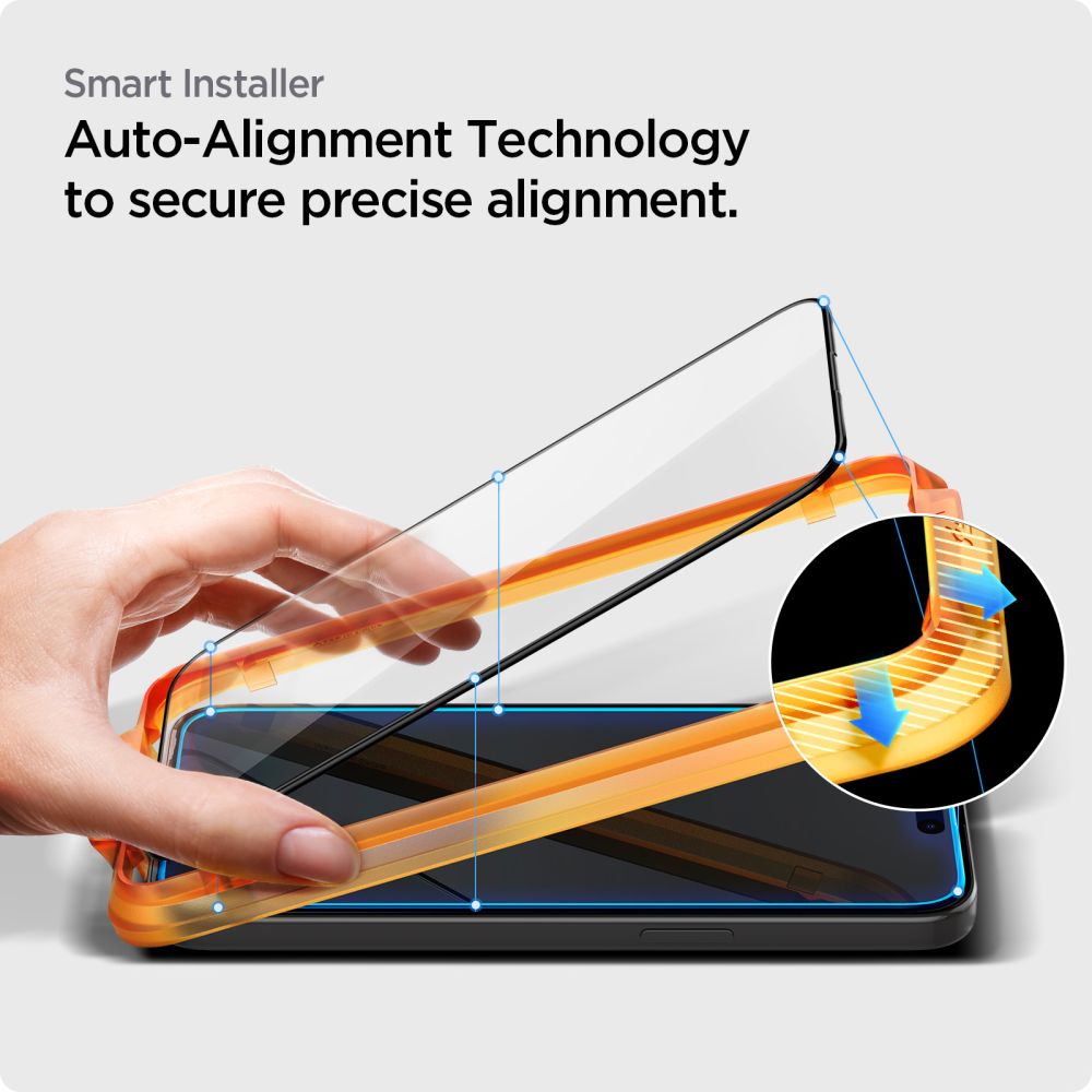 TRDNO STEKLO SPIGEN ALM GLASS FC 2-PACK IPHONE 15 PRO MAX ČRNA