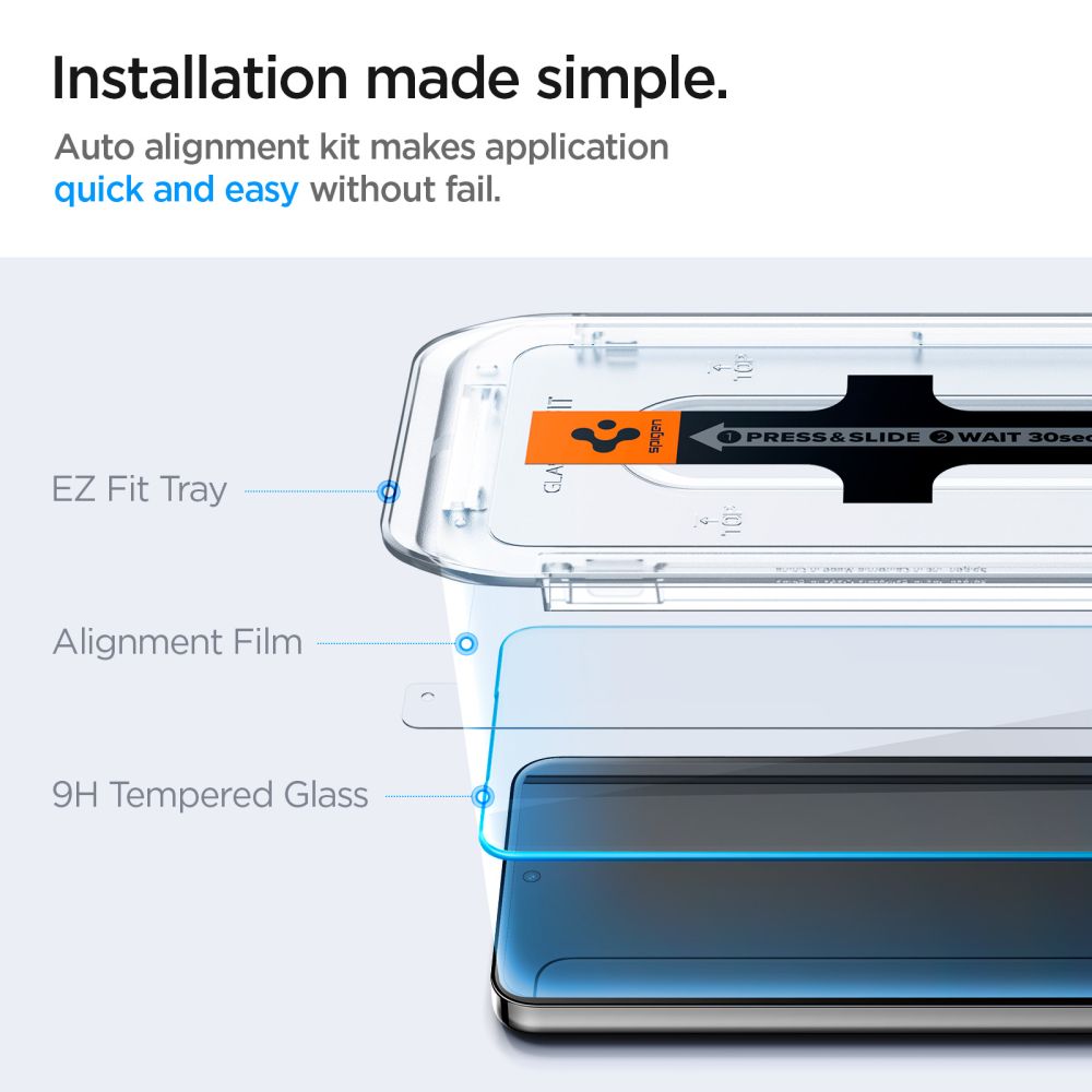 KALJENO STEKLO SPIGEN GLAS.TR "EZ FIT" 2-PACK GALAXY S24+ PLUS PROZORNO