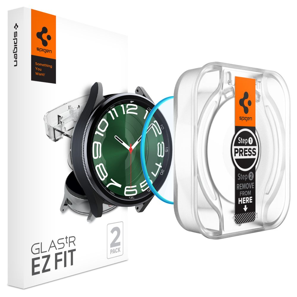 KALJENO STEKLO SPIGEN GLAS.TR "EZ-FIT" 2-PACK GALAXY WATCH 6 CLASSIC (47 MM) PROZORNO