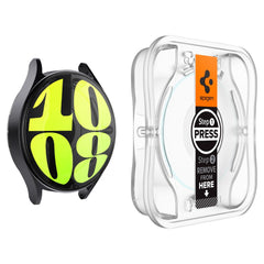 2X TRDNO STEKLO ZA GALAXY WATCH 7 (44 MM) SPIGEN GLAS.TR "EZ-FIT" 2-PACK PROZORNO