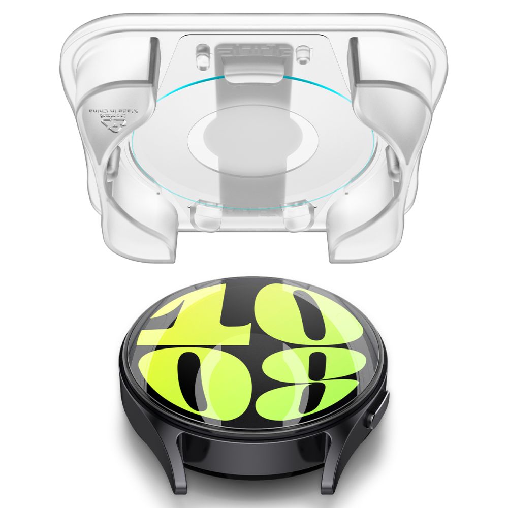 2X TRDNO STEKLO ZA GALAXY WATCH 7 (44 MM) SPIGEN GLAS.TR "EZ-FIT" 2-PACK PROZORNO
