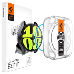 2X TRDNO STEKLO ZA GALAXY WATCH 7 (44 MM) SPIGEN GLAS.TR "EZ-FIT" 2-PACK PROZORNO