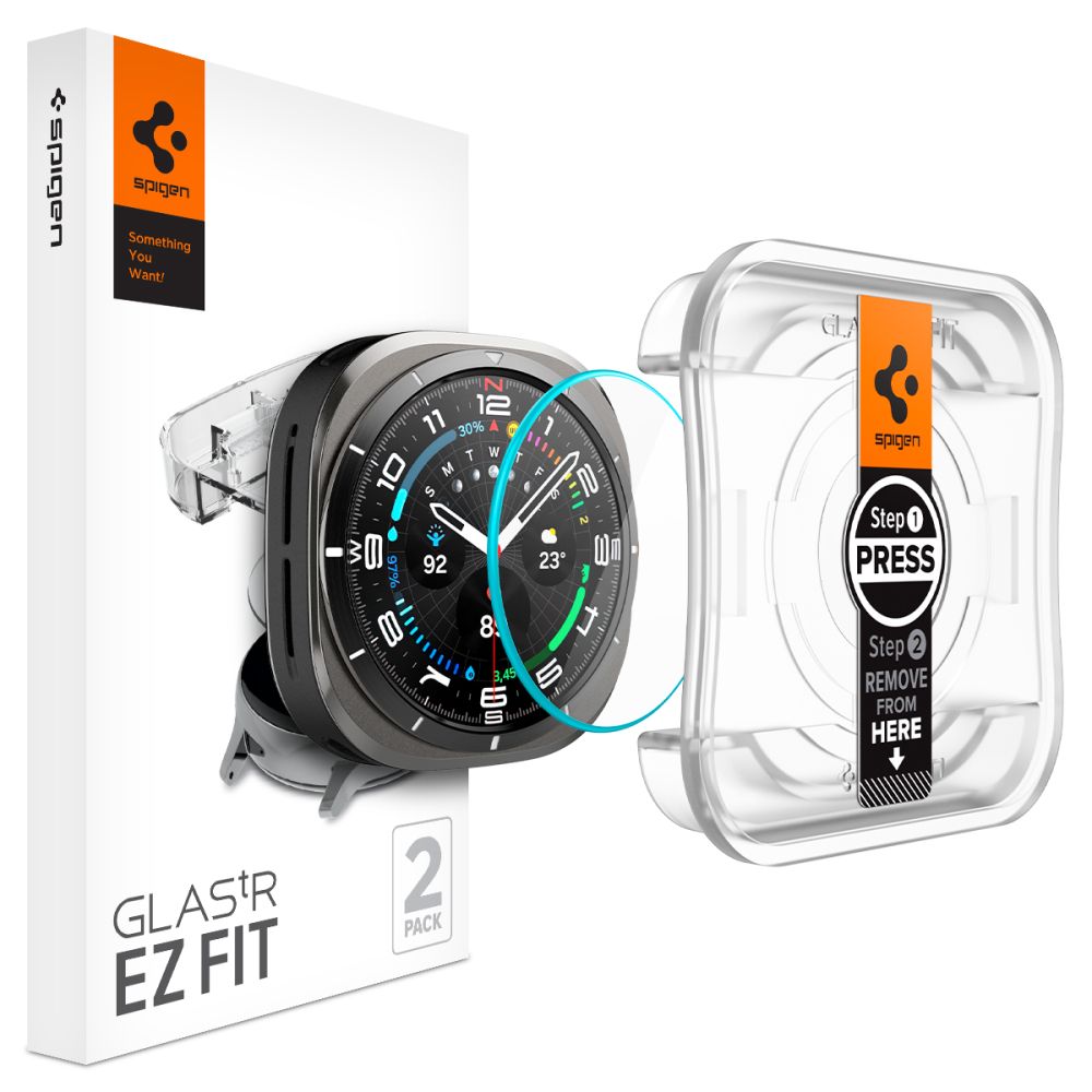 KALJENO STEKLO SPIGEN GLAS.TR ”EZ-FIT” 2-PACK GALAXY WATCH ULTRA (47 MM) PROZORNO