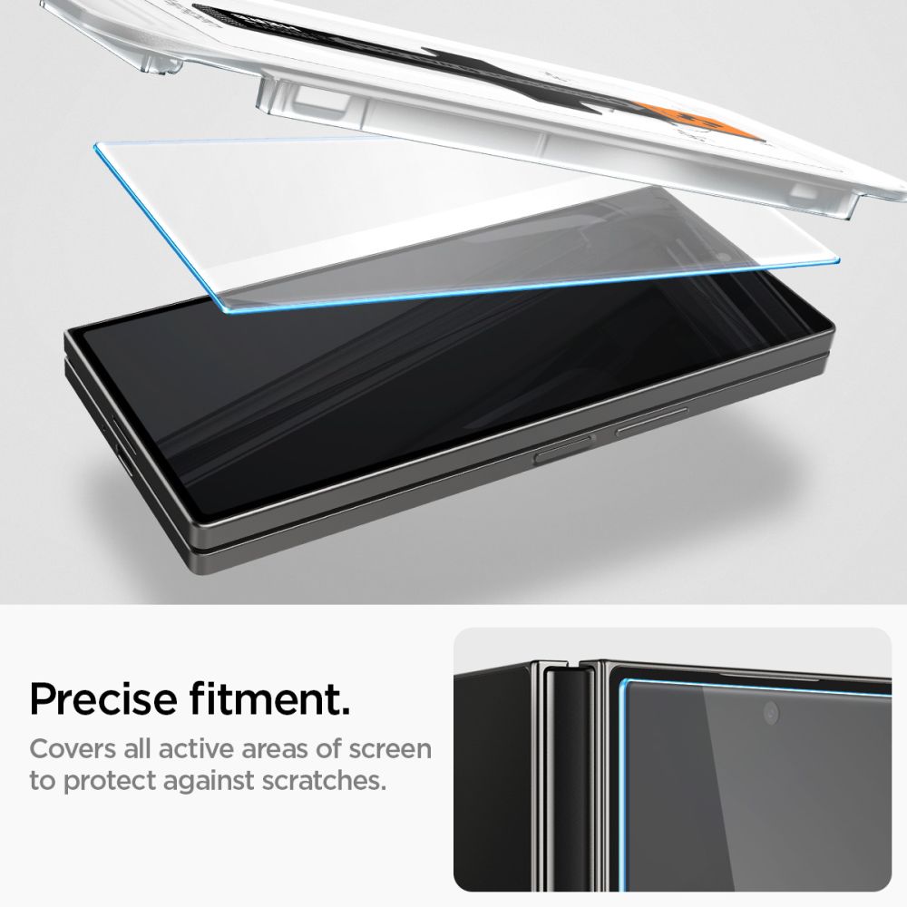 2X UTRJENO STEKLO ZA SAMSUNG GALAXY Z FOLD 6 SPIGEN GLAS.TR "EZ FIT" 2-PACK PROZORNO