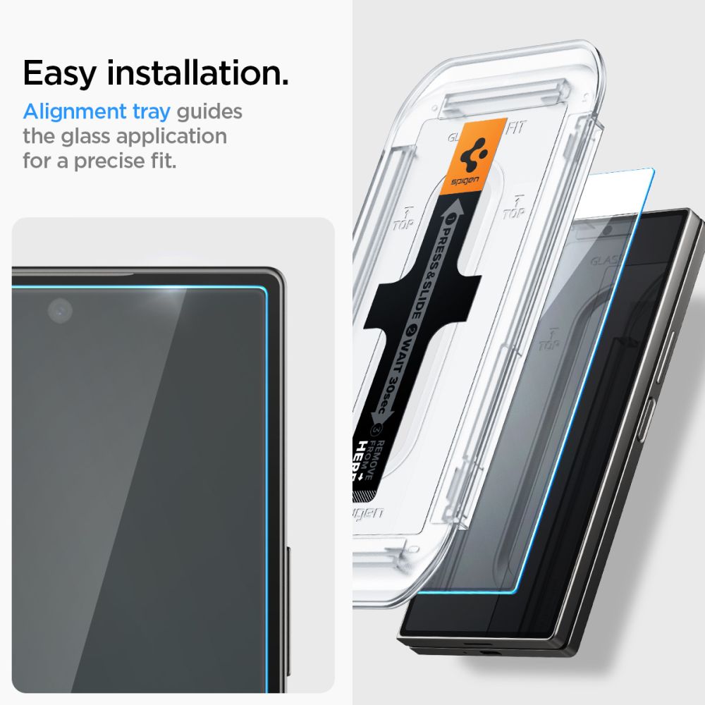 2X UTRJENO STEKLO ZA SAMSUNG GALAXY Z FOLD 6 SPIGEN GLAS.TR "EZ FIT" 2-PACK PROZORNO