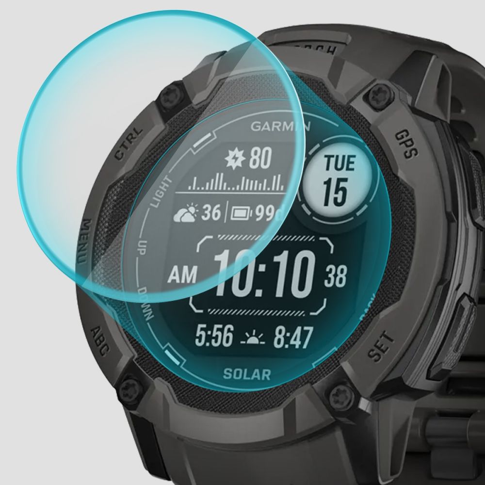 KALJENO STEKLO ZA GARMIN INSTINCT 2X SOLAR SPIGEN GLAS.TR "EZ FIT" 2-PACK PROZORNO