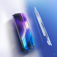 KALJENO STEKLO SPIGEN GLAS.TR "EZ FIT" 2-PACK IPHONE 14 PRO PROZORNO