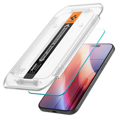 2X TRDNO STEKLO SPIGEN GLAS.TR "EZ FIT" 2-PACK IPHONE 16 PRO PROZOREN