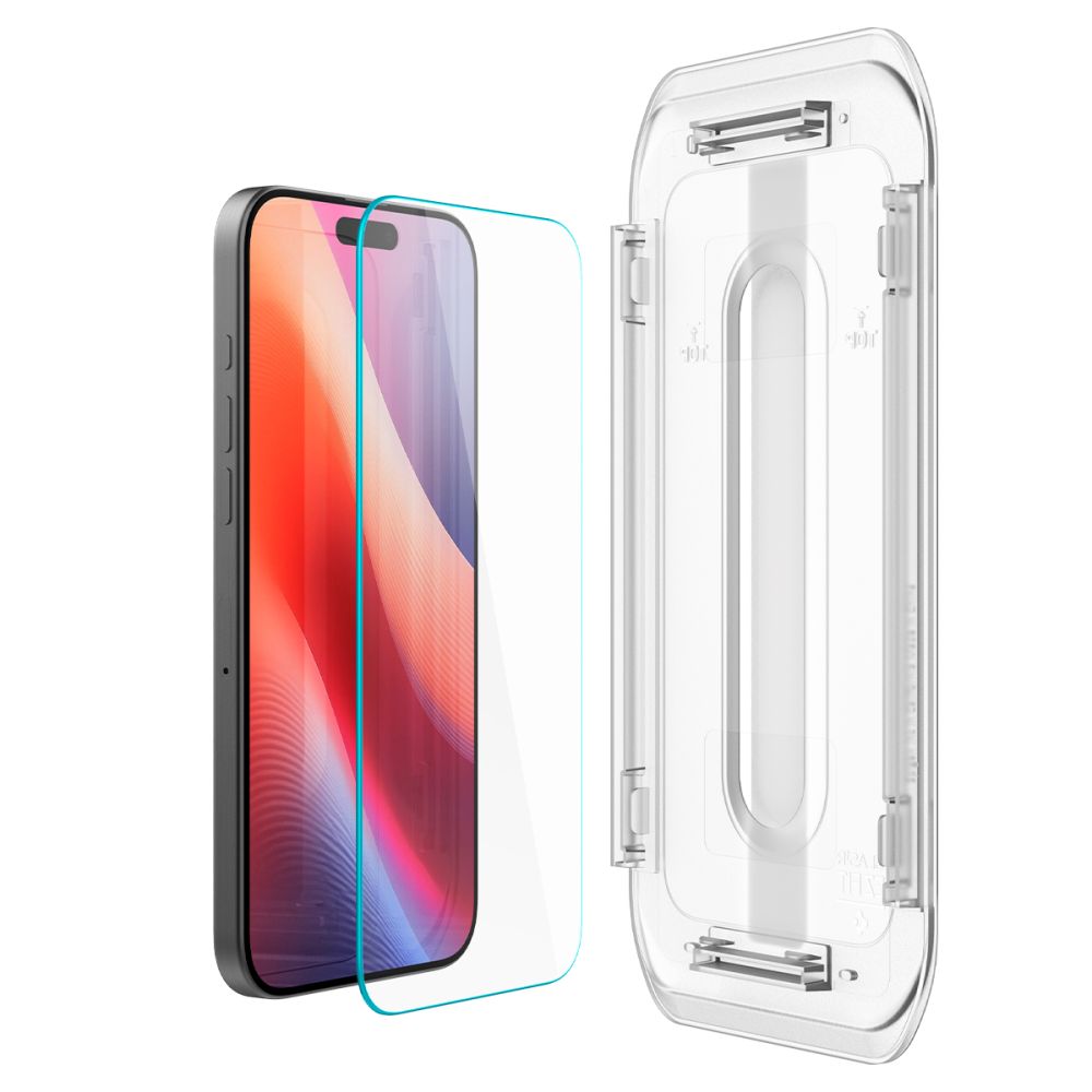 2X TRDNO STEKLO SPIGEN GLAS.TR "EZ FIT" 2-PACK IPHONE 16 PRO PROZOREN