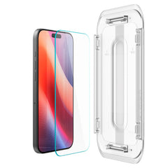 2X TRDNO STEKLO SPIGEN GLAS.TR "EZ FIT" 2-PACK IPHONE 16 PRO PROZOREN