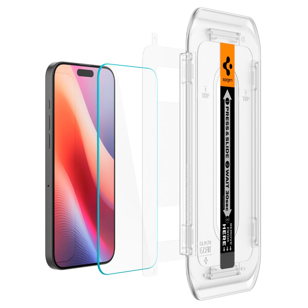 2X TRDNO STEKLO SPIGEN GLAS.TR "EZ FIT" 2-PACK IPHONE 16 PRO PROZOREN
