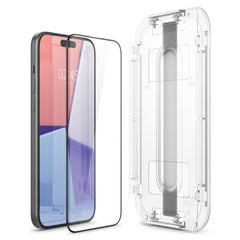 KALJENO STEKLO SPIGEN GLAS.TR "EZ FIT" FC IPHONE 15 PLUS ČRNA