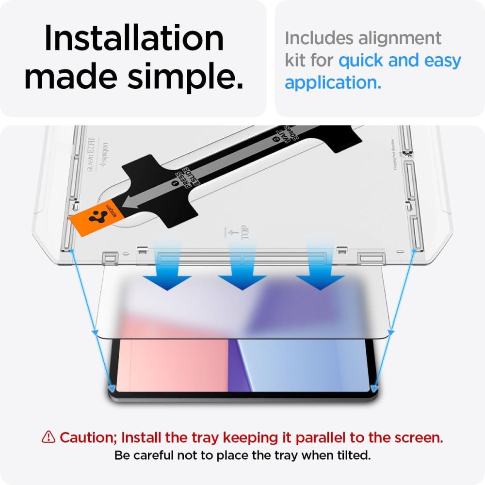 KALJENO STEKLO ZA IPAD AIR 13 2024 SPIGEN GLAS.TR "EZ FIT" PROZOREN