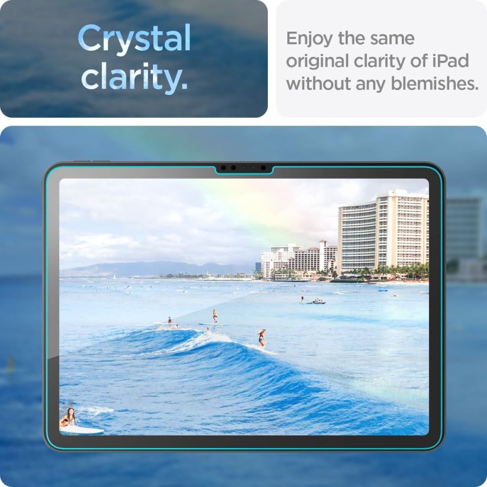 KALJENO STEKLO ZA IPAD AIR 13 2024 SPIGEN GLAS.TR "EZ FIT" PROZOREN