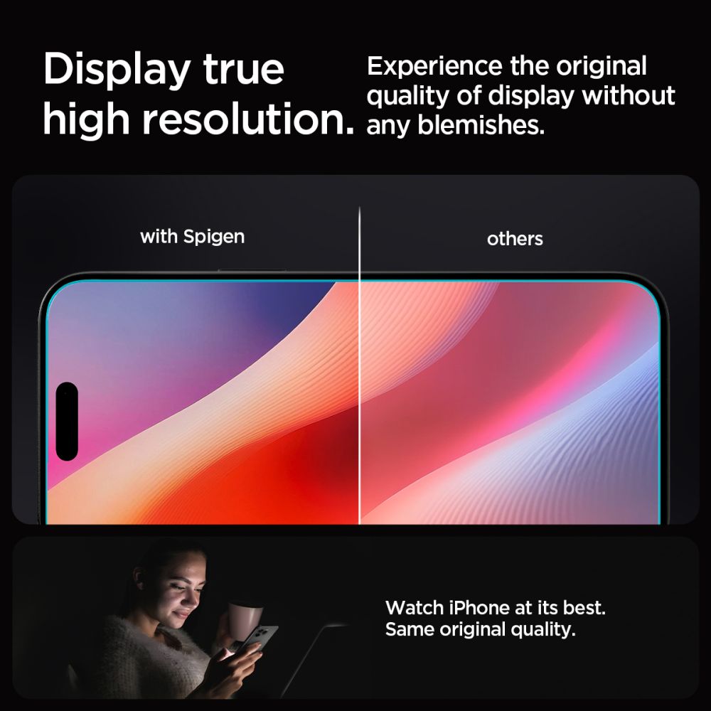 KALJENO STEKLO SPIGEN GLAS.TR "EZ FIT" IPHONE 16 PRO PROZORNO