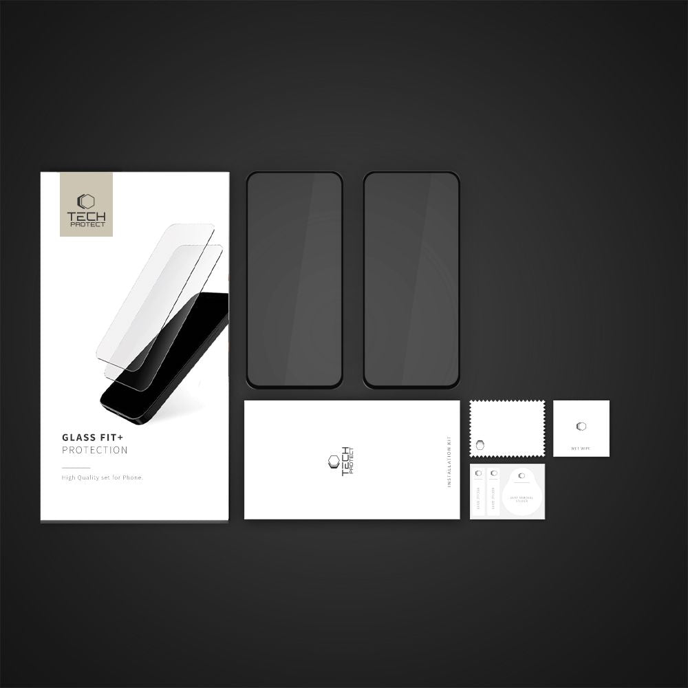 KALJENO STEKLO TECH-PROTECT GLASS FIT+ 2-PACK MOTOROLA MOTO G15 / G15 POWER / G05 / E15 ČRNA