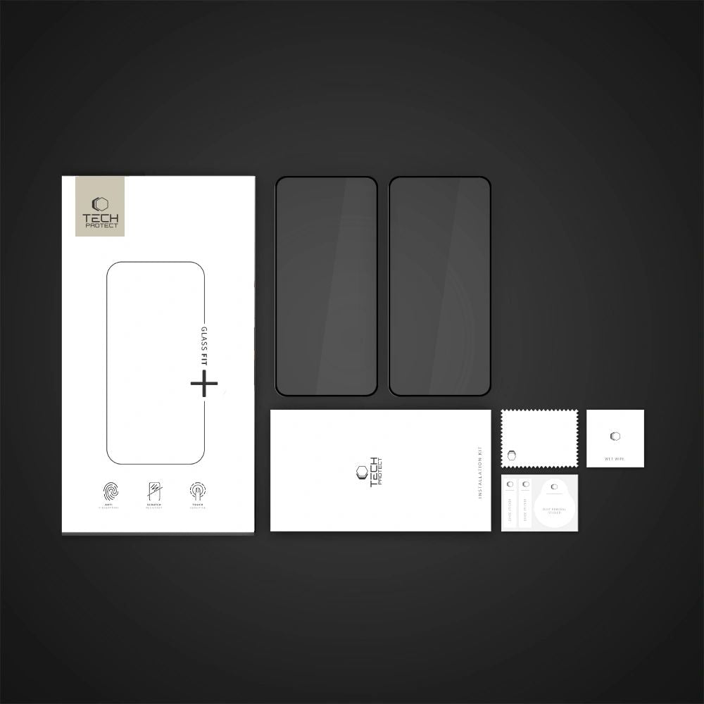 KALJENO STEKLO TECH-PROTECT GLASS FIT+ 2-PACK NOTHING PHONE 3A / 3A PRO ČRNA