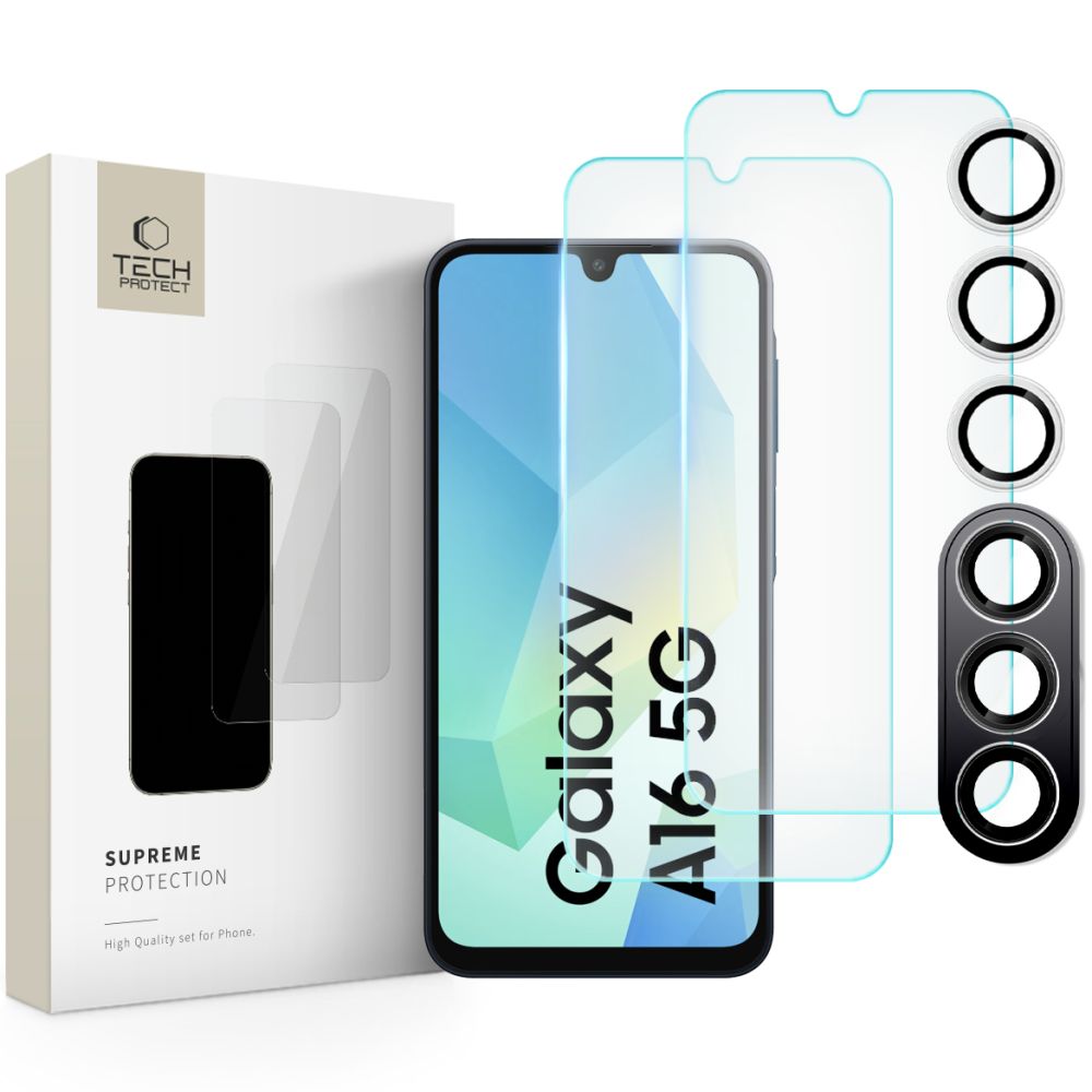 KREPEN STEKLO TECH-PROTECT SUPREME SET GALAXY A16 4G / 5G PROZORNO