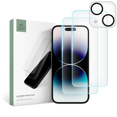 KALJENO STEKLO TECH-PROTECT SUPREME SET IPHONE 15 PROZORNO