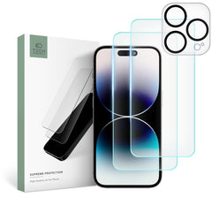 KALJENO STEKLO TECH-PROTECT SUPREME SET IPHONE 15 PRO PROZORNO