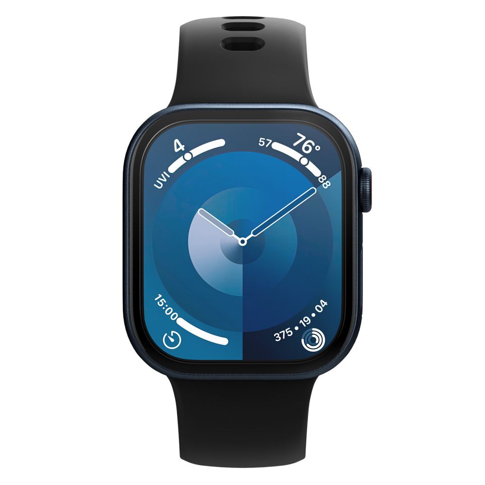 KALJENO STEKLO SPIGEN ELITE SHIELD "EZ FIT" 2-PACK APPLE WATCH 10 (46 MM) PROZORNO