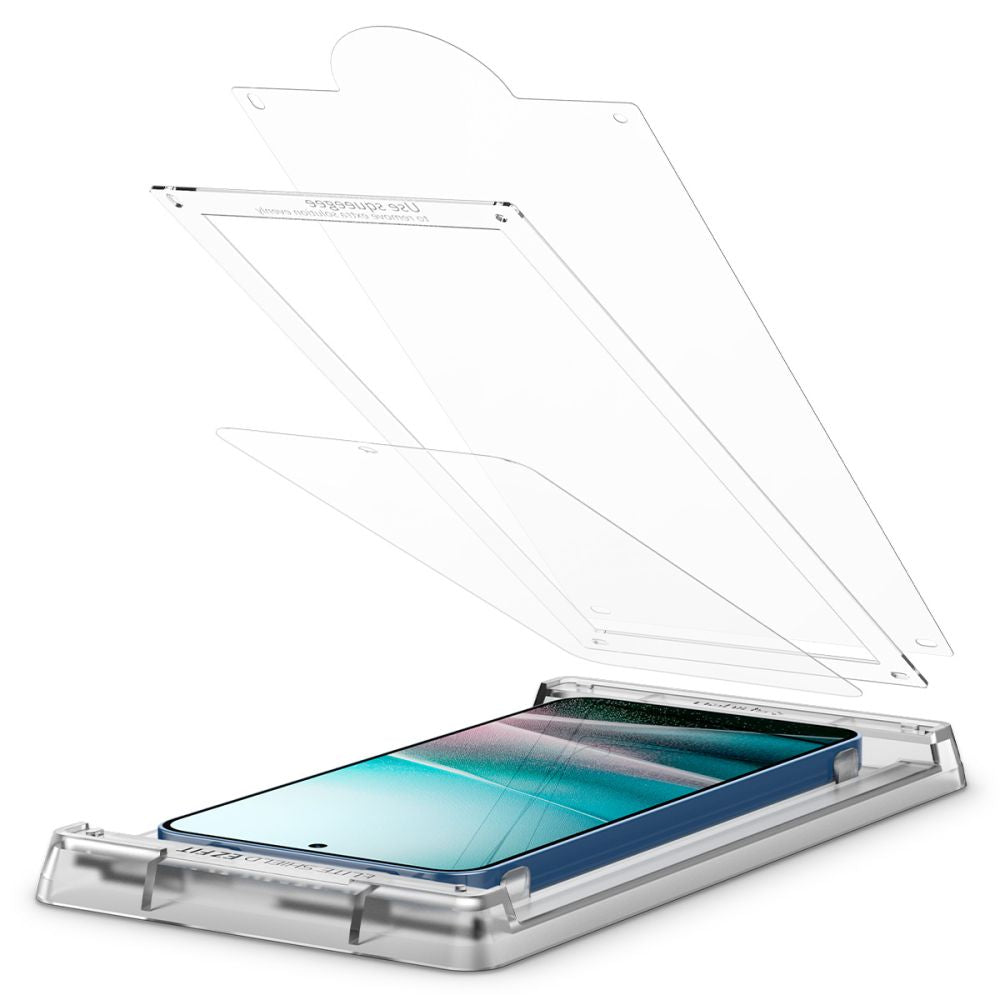 KALJENO STEKLO SPIGEN ELITE SHIELD "EZ FIT" HD GALAXY S25 PROZORNO