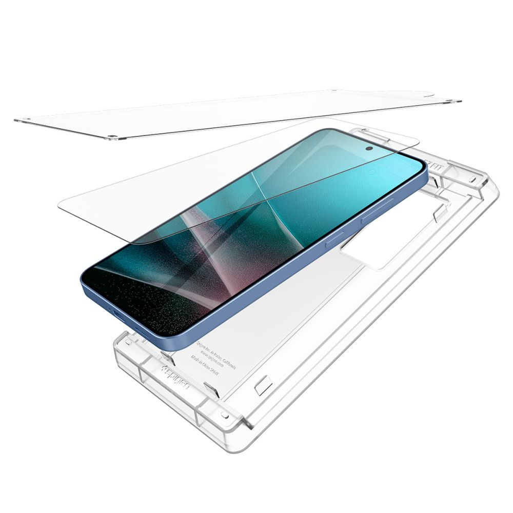 KALJENO STEKLO SPIGEN ELITE SHIELD "EZ FIT" HD GALAXY S25 PROZORNO